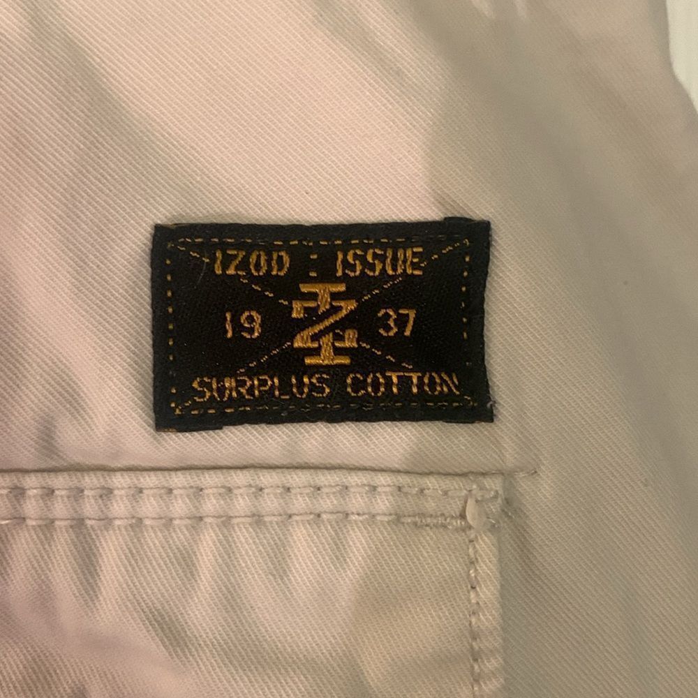 IZOD MENS KHAKI PANTS ROCK WASHED STRAIGHT LEG RELAXED FIT SZ 34/30 - Picture 5 of 8